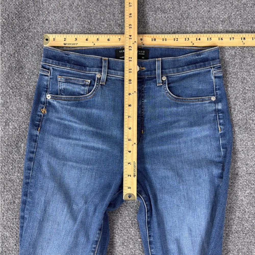 Veronica Beard Jeans Womens 30 Blue Beverly Skinny Flare High Rise Stretch - Picture 6 of 11